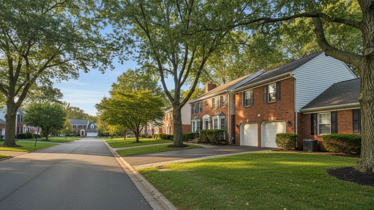 Block of two-story colonials near Hanover, PA